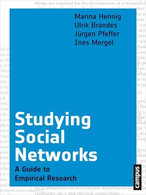 cover image of Studying Social Networks